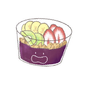 クリックをするとアサイーのメニューページに飛びます