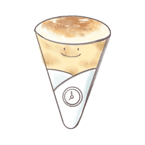 クリックをするとクレープのメニューページに飛びます