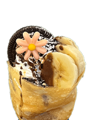 チョコバナナオレオクレープ