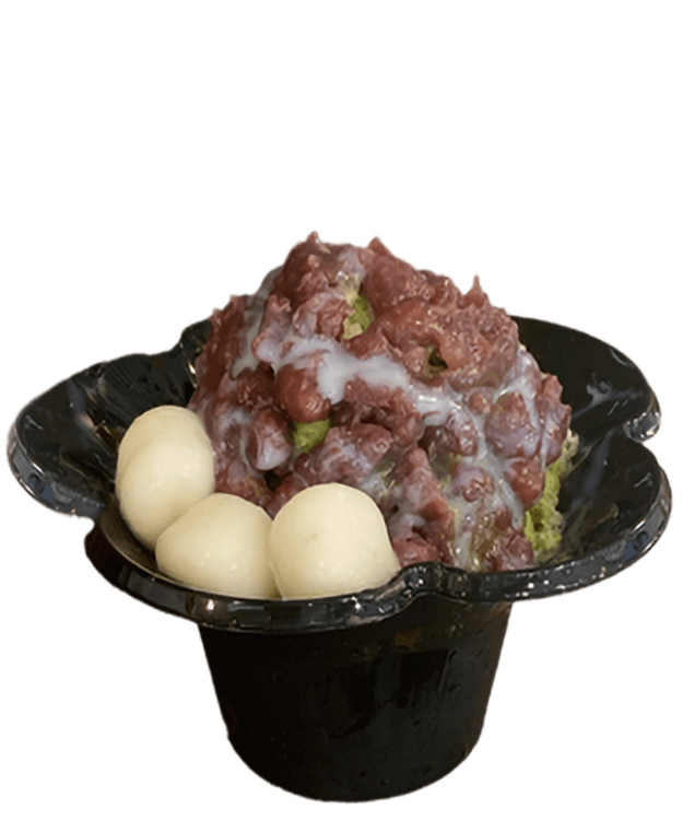 宇治抹茶金時のかき氷